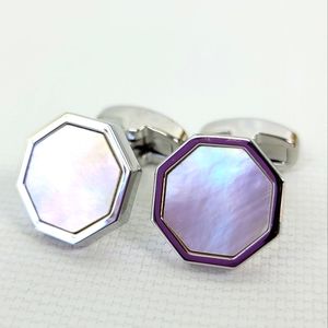 Mother Of Pearl Stainless Steel Cuff Links